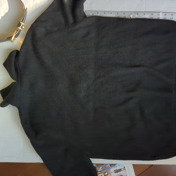 H&M Diamante rhinestone button black sweater pullover top SMALL - Picture 4 of 12